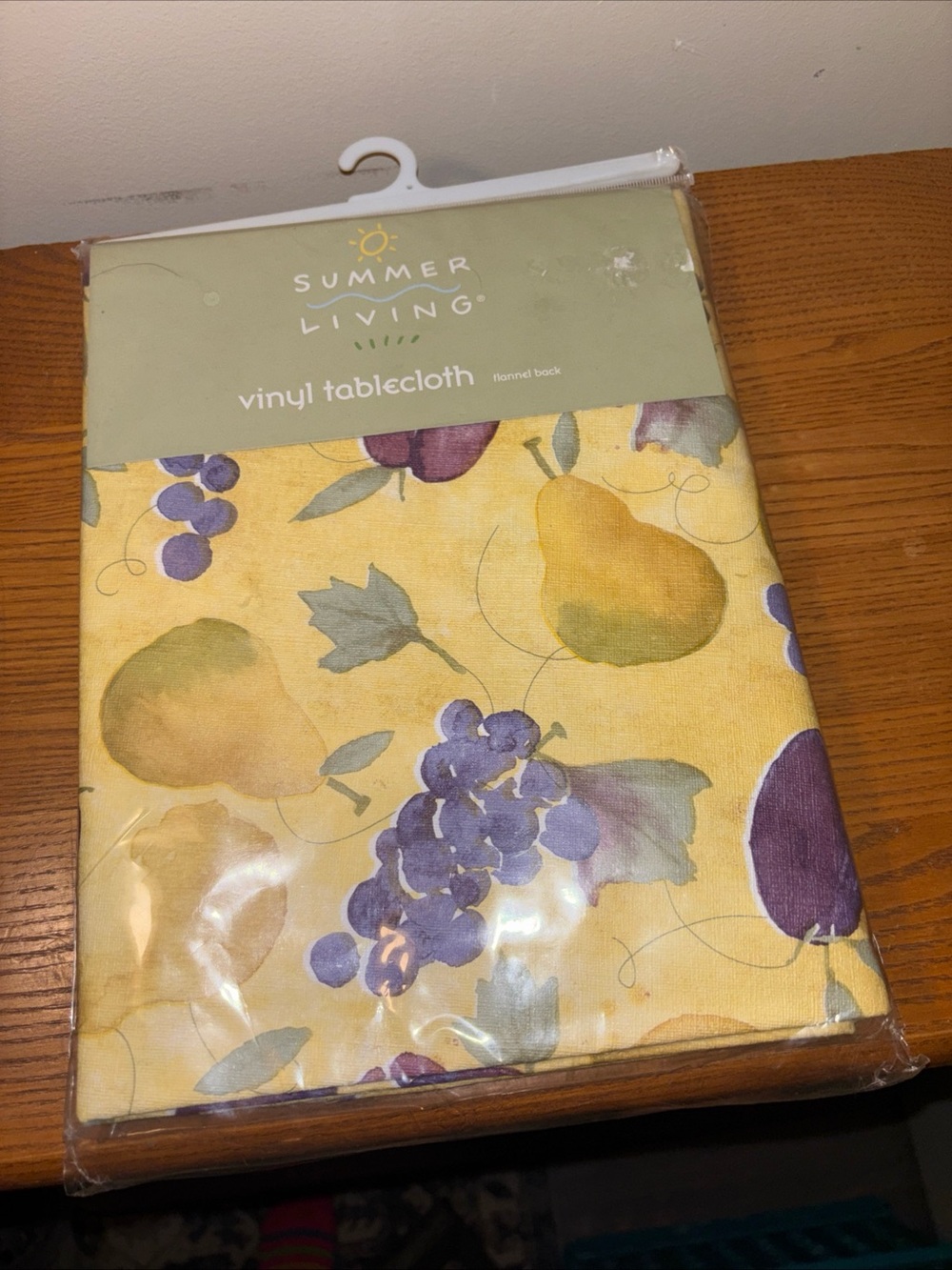 Yellow Fruit Vinyl Tablecloth